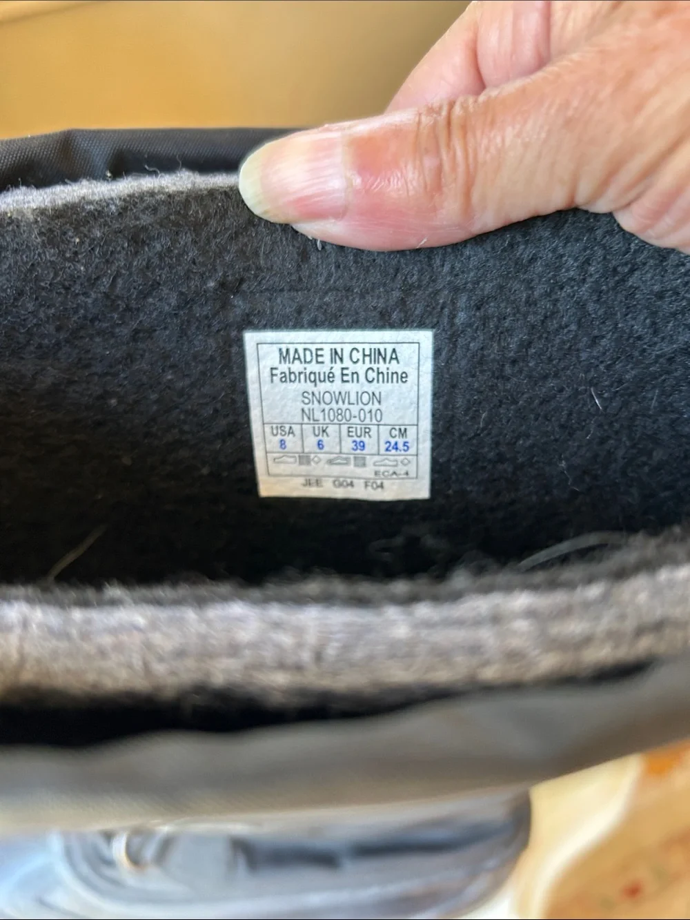 Sorel Snowlion Black Insulated Lace-Up Winter Boots Men’s Size 8